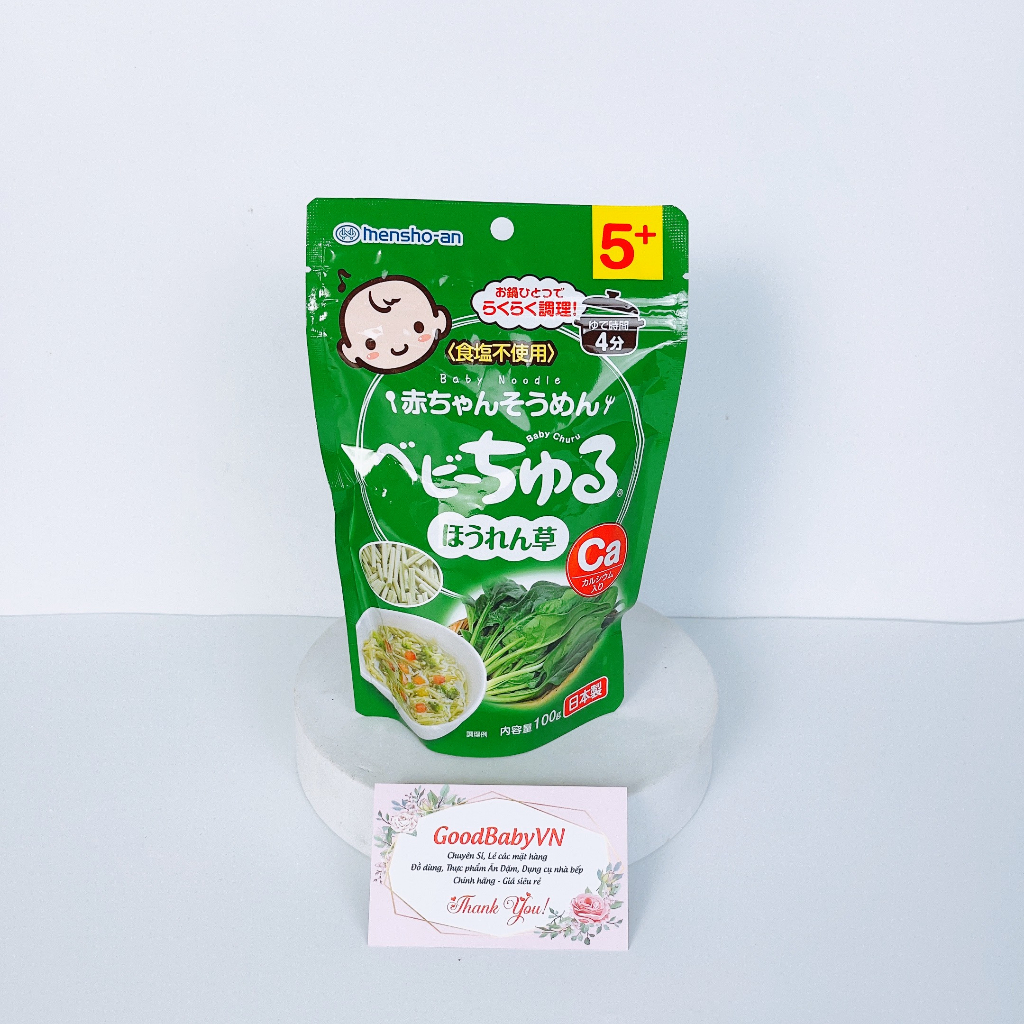 Mỳ Somen, Bún khô cho bé ăn dặm Rau củ Baby Churu Nhật Bản từ 5 tháng Goodbabyvn