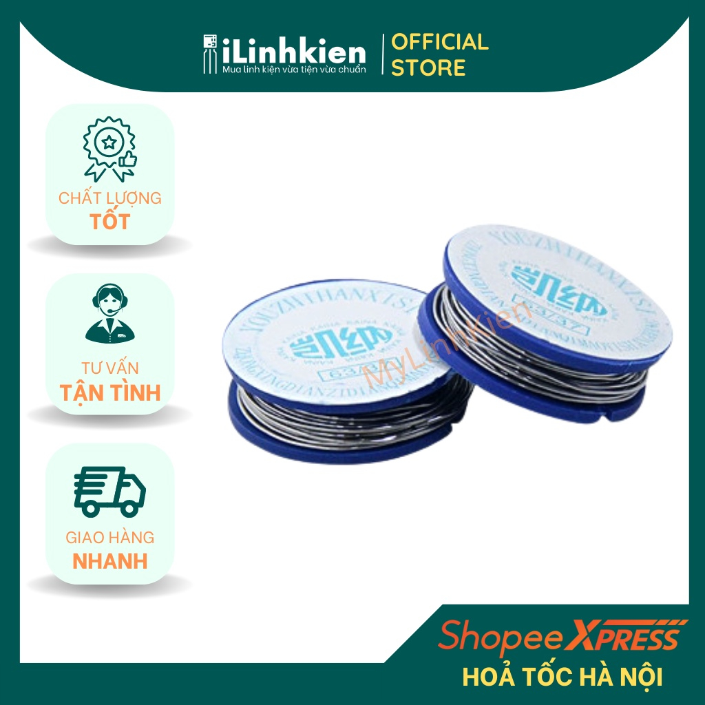 Thiếc hàn nhựa thông, thiếc hàn không chì sn63 cuộn 10g, 30g, 50g.