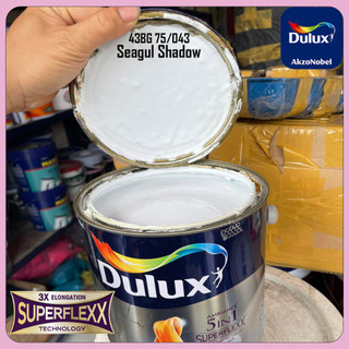  1.3KG chiết lẻ sơn nước trong nhà siêu cao cấp màu Trắng Xám Dulux Ambiance 5in1 Superflexx - Bóng Mờ 