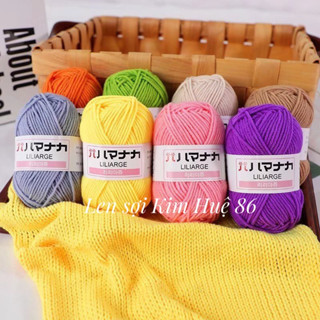 Len Hàn Nhí, len milk cotton Hàn quốc cuộn 25g - bảng màu đầy đủ