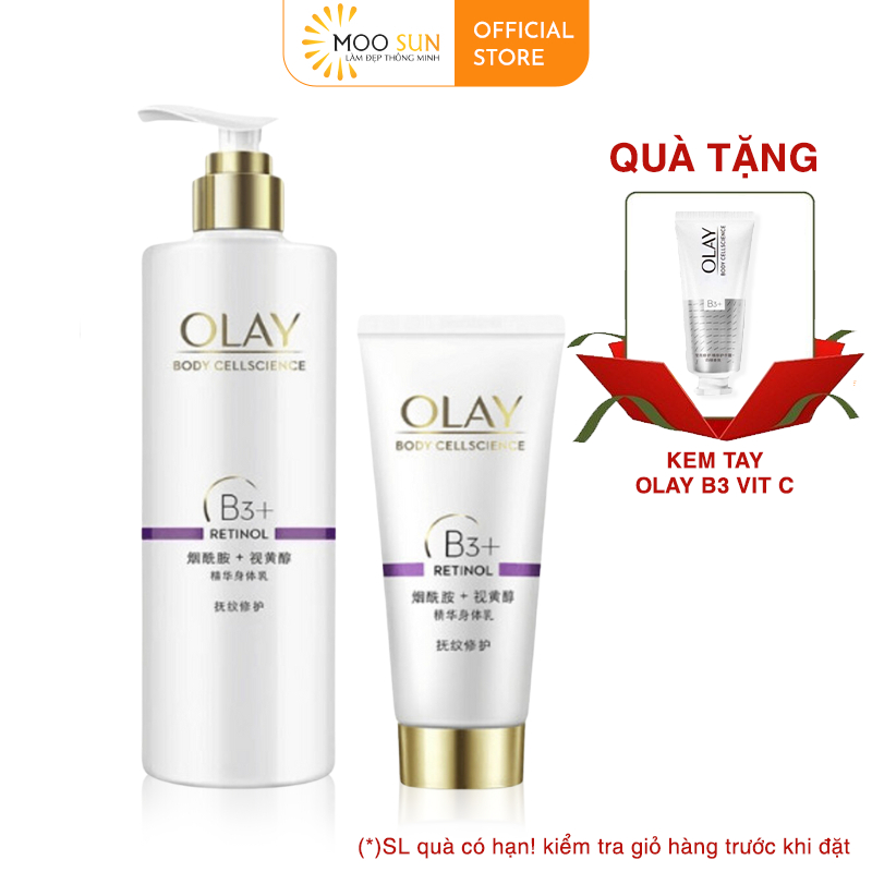 Dưỡng thể OLAY B3+ RETINOL trắng da ngừa lão hóa 250ml