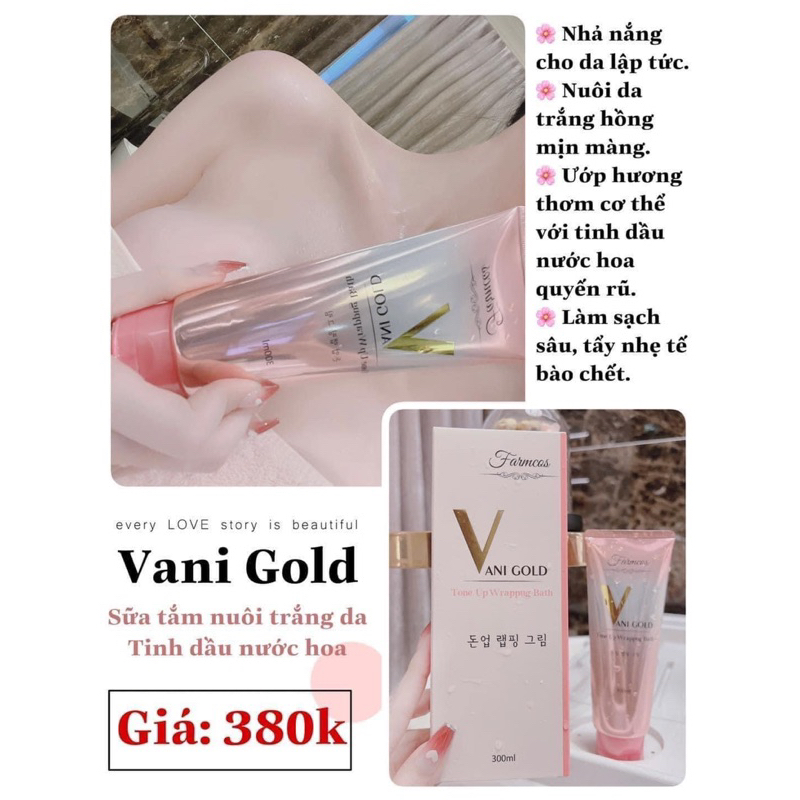 Sữa tắm nuôi trắng da Hàn Quốc - Vani Gold