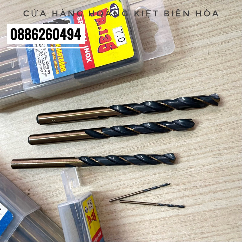 MŨI KHOAN SẮT INOX PHÁP XỊN CTY HOÀNG NAM 1- 4.5MM