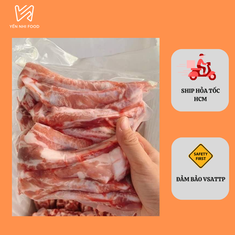 Sườn que nhập khẩu (túi 1kg) (Ship hỏa tốc HCM)
