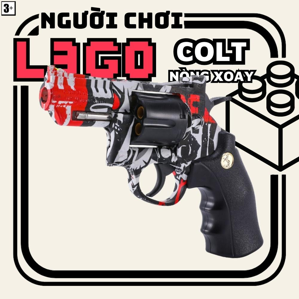 Mô hình đồ chơi Lục Colt nòng xoay - Đồ chơi chất lượng cao siêu đẹp Người Chơi L3GO