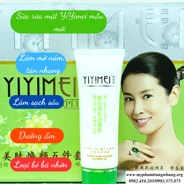 BỘ MỸ PHẨM YIYIMEI MỜ NÁM, TRẮNG DA 5IN1 MẪU MỚI