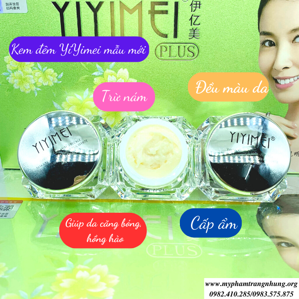 BỘ MỸ PHẨM YIYIMEI MỜ NÁM, TRẮNG DA 5IN1 MẪU MỚI
