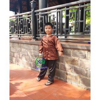Bà ba cho bé quần đen - vải phi lụa mềm mát