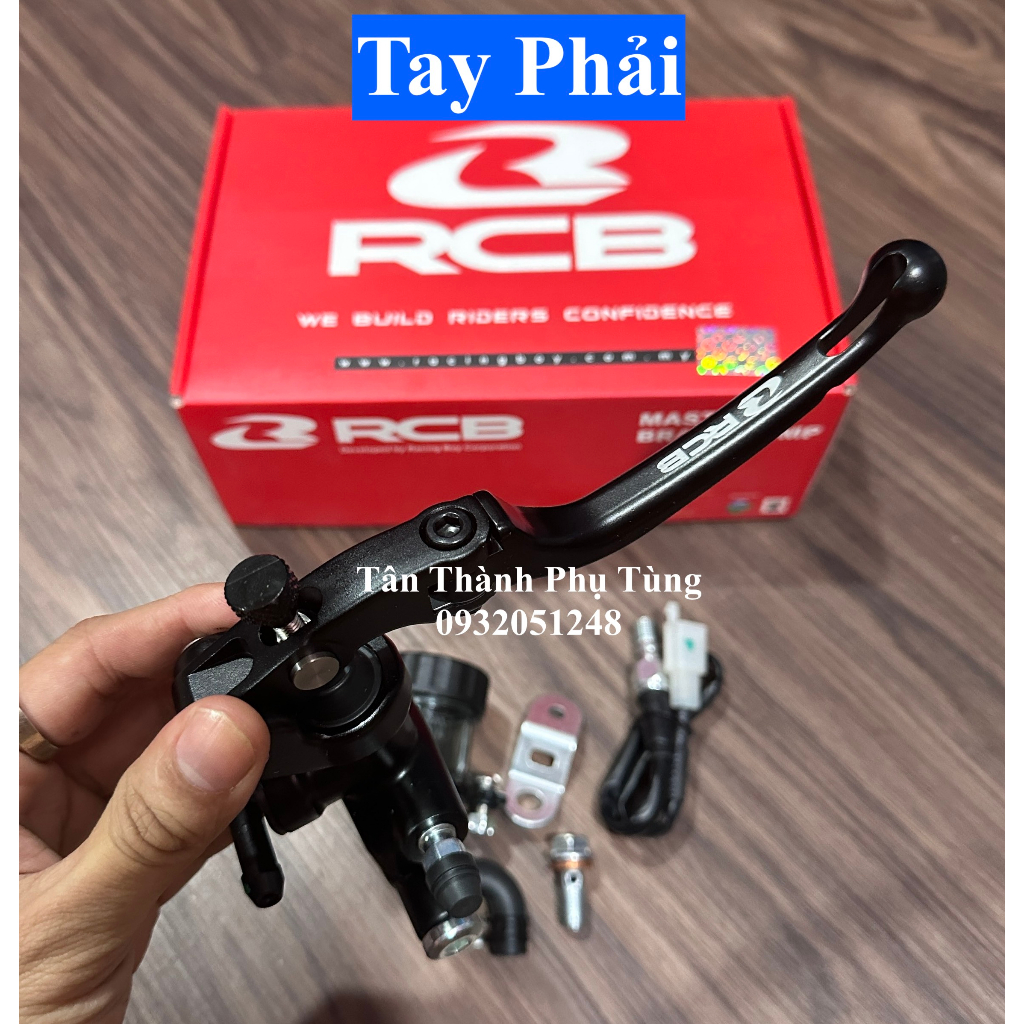 Tay thắng RCB S1 14mm Đen chính hãng: Trái, phải