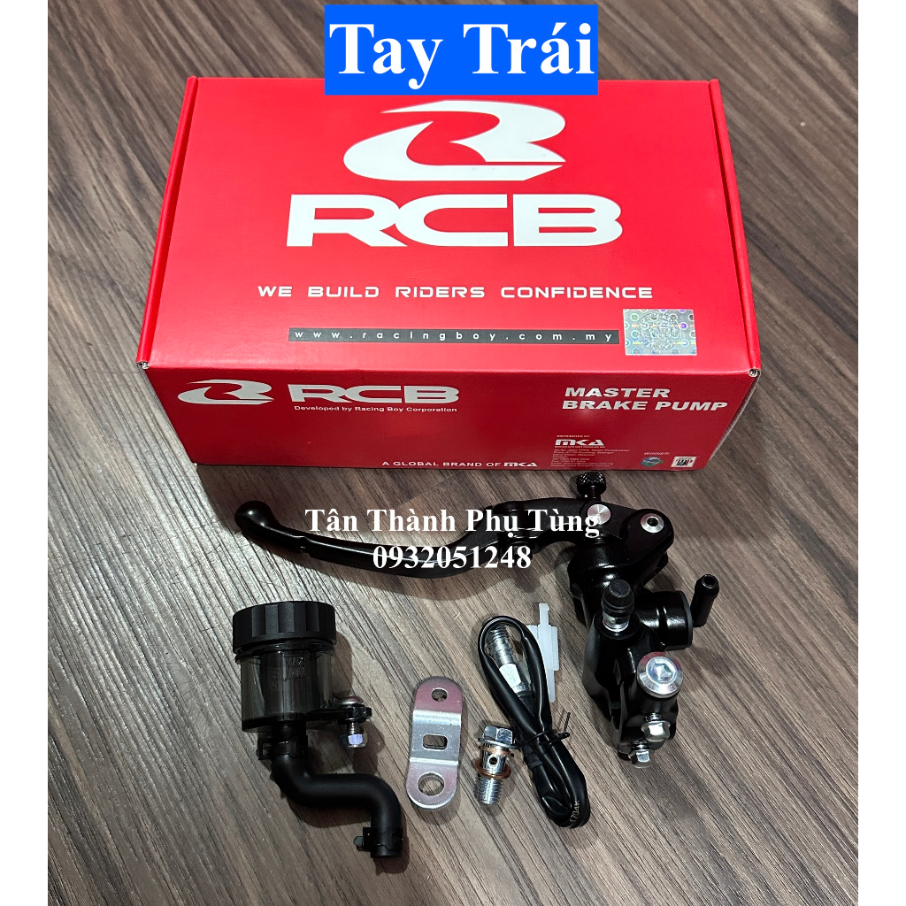 Tay thắng RCB S1 14mm Đen chính hãng: Trái, phải