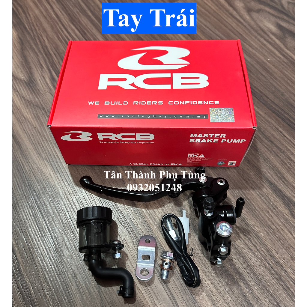 Tay thắng RCB S1 14mm Đen chính hãng: Trái, phải