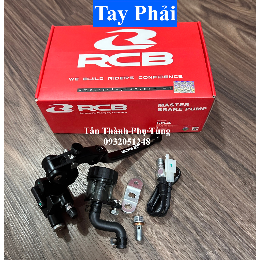 Tay thắng RCB S1 14mm Đen chính hãng: Trái, phải