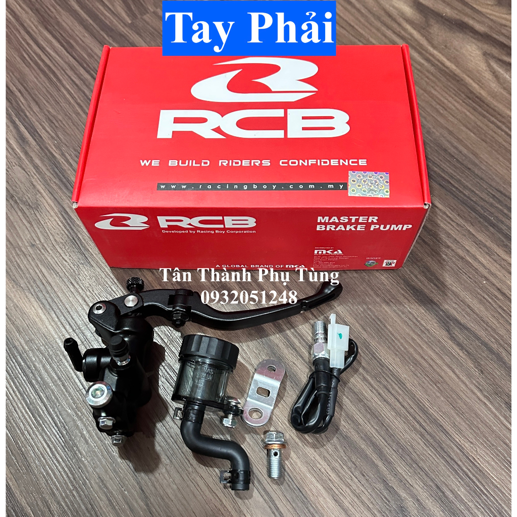 Tay thắng RCB S1 14mm Đen chính hãng: Trái, phải