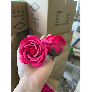 [ H305 ] ( Hộp 25 bông  ) Hộp Hoa sáp thơm 5 lớp, hoa 5 lớp cánh tròn