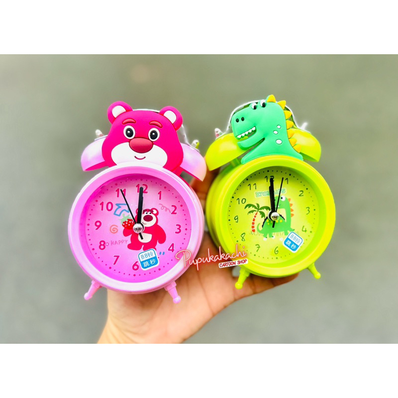 Đồng Hồ Báo Thức Để Bàn Chuông Reo Lớn Mẫu Gấu Dâu LOTSO, Kuromi, Unicorn, Khủng Long, Cinnamoroll Cute