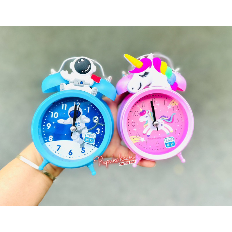 Đồng Hồ Báo Thức Để Bàn Chuông Reo Lớn Mẫu Gấu Dâu LOTSO, Kuromi, Unicorn, Khủng Long, Cinnamoroll Cute