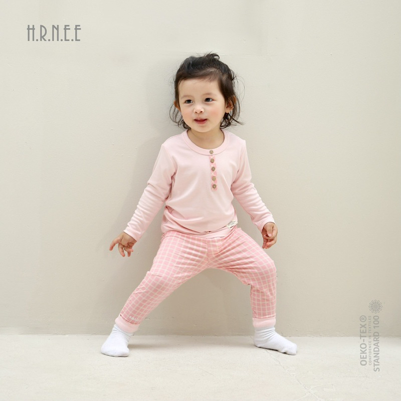 HRNEE Bộ dài tay Modal oganic mềm mại cho bé trai bé gái