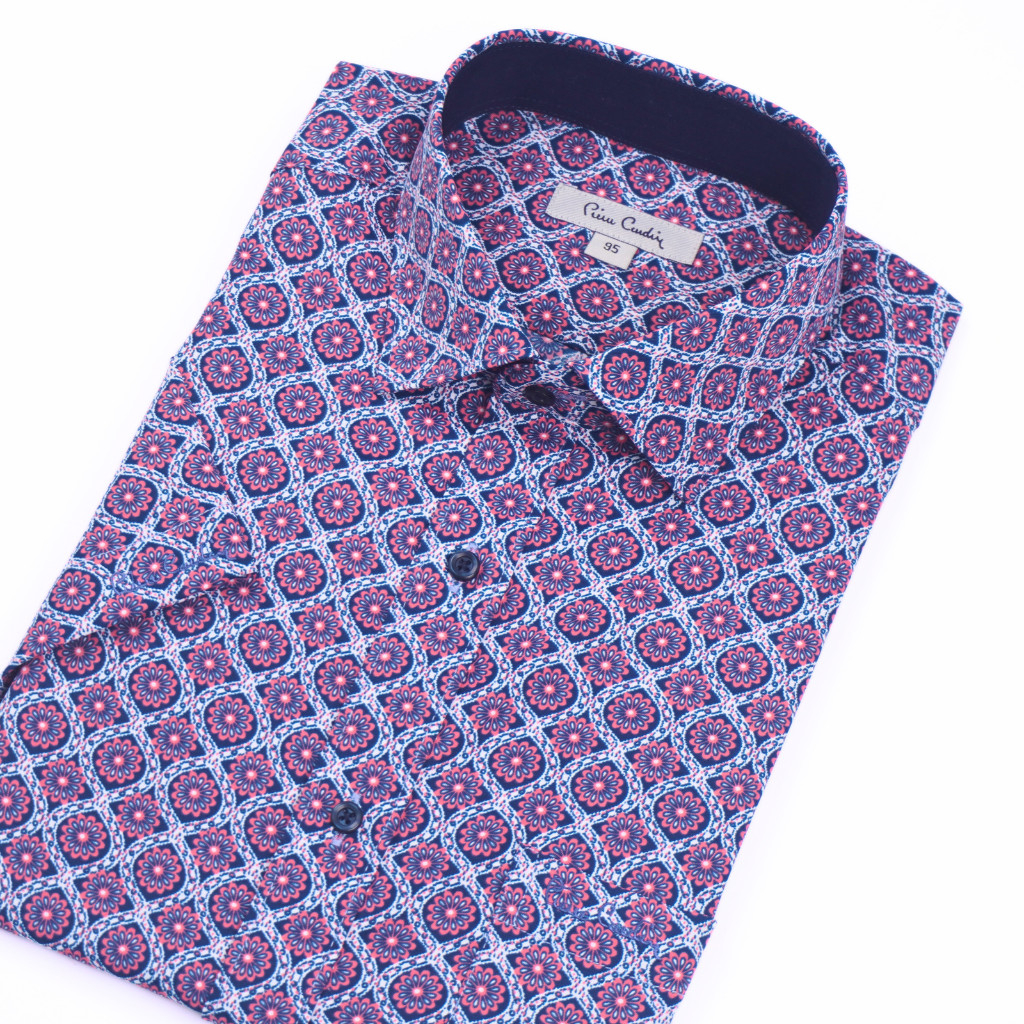 Áo sơ mi nam ngắn tay Pierre Cardin cao cấp xuất Hàn 100% cotton dáng Regular ACN018 | Korea Outlet