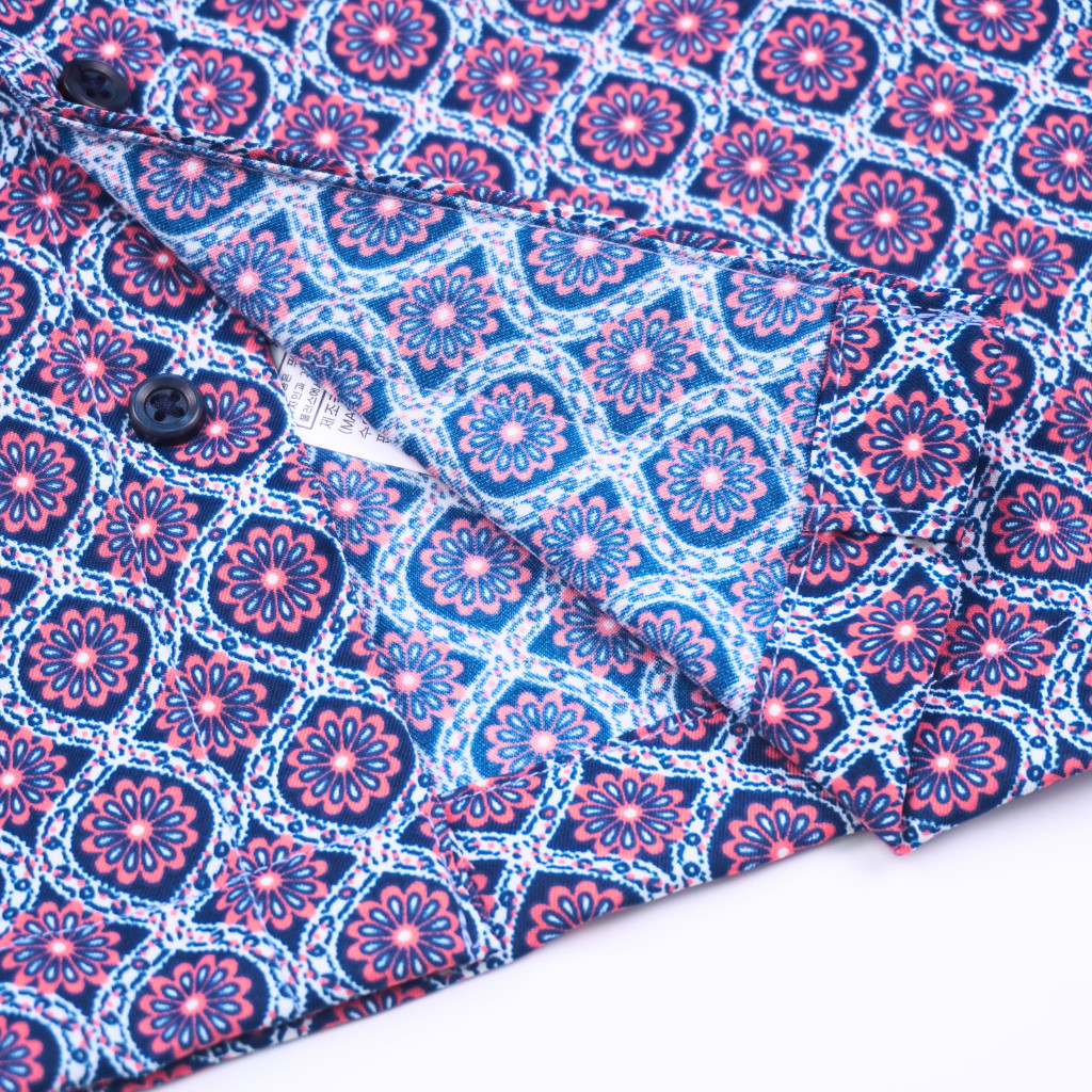 Áo sơ mi nam ngắn tay Pierre Cardin cao cấp xuất Hàn 100% cotton dáng Regular ACN018 | Korea Outlet