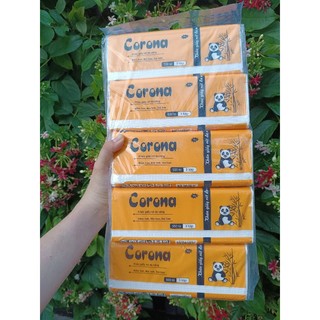 Lốc 5 gói khăn rút gấu trúc 500 tờ 3 lớp