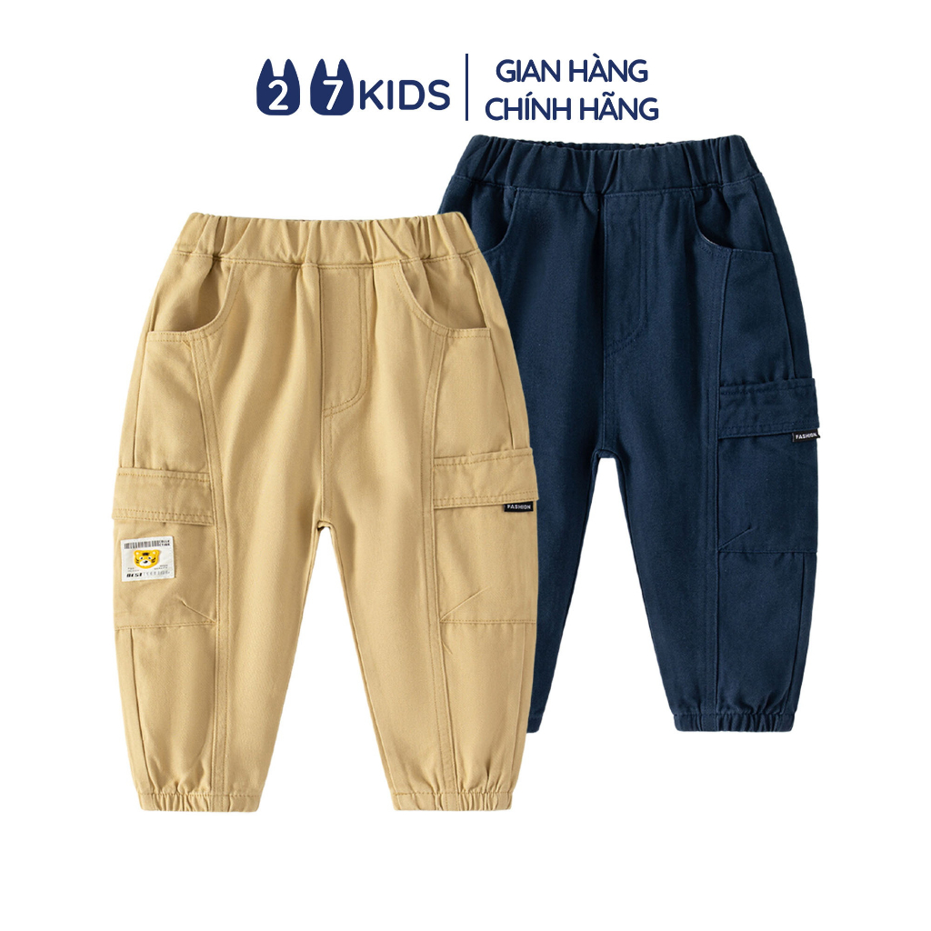 Quần dài Kaki bé trai 27Kids WELLKIDS thu đông lịch sự nam cho trẻ từ 2-10 tuổi BLKK1
