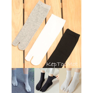 [HCM loại dày] Vớ xỏ ngón cổ dài vớ chống nắng màu đen xám trắng tất đi dép tông nam nữ kimono vsn