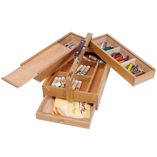 Hộp gỗ đựng dụng cụ vẽ mont marte mea0009 thiết kế độc đáo