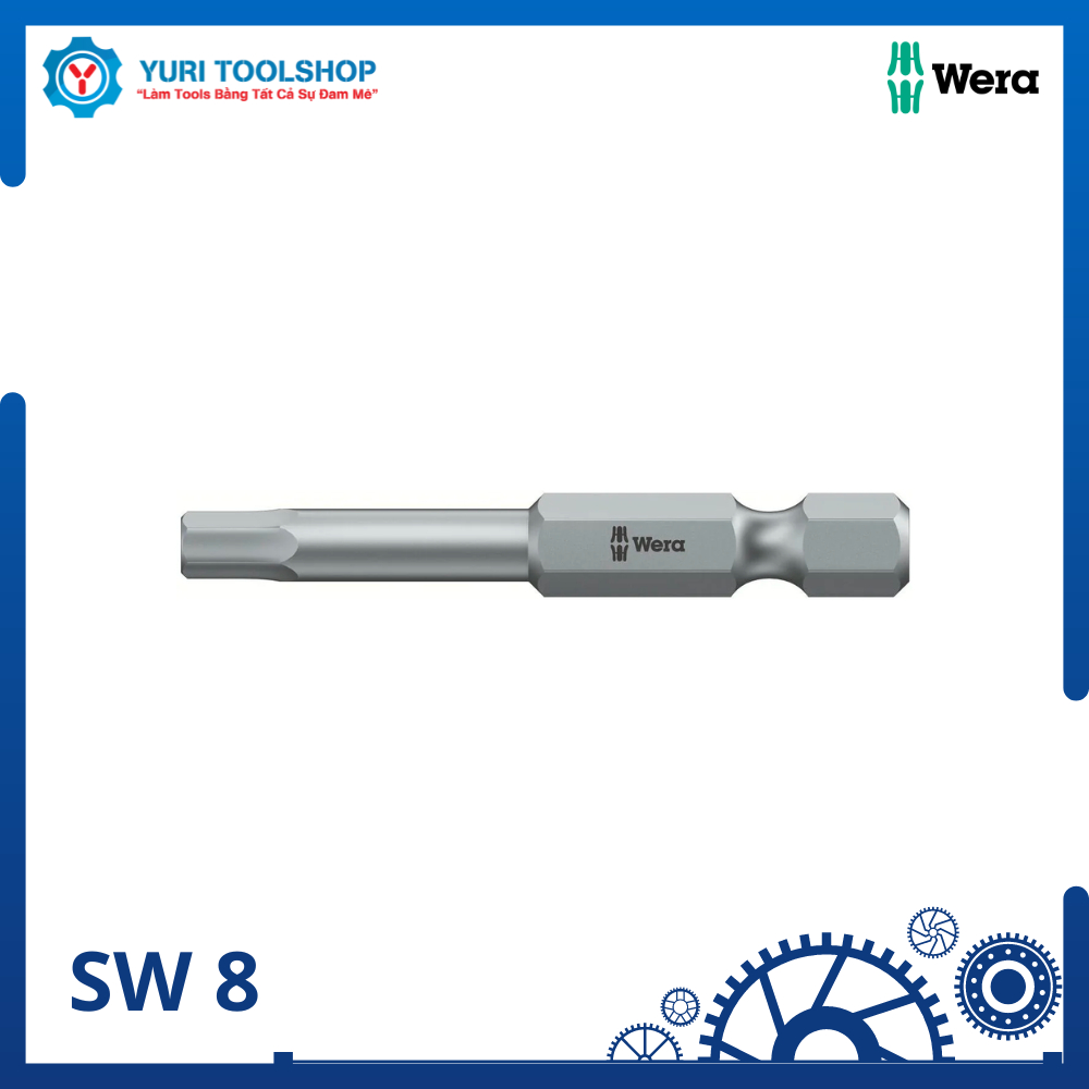 Đầu Vít Lục Giác Wera 840/4 Z Hex-Plus 8,0 x 50mm - 05059625001