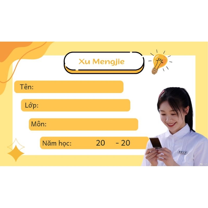 NHÃN SÁCH VỞ IN HÌNH TỪ MỘNG KHIẾT✨️