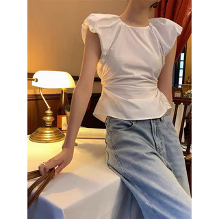 Áo tay bồng hở lưng (ảnh thật/ có sẵn)