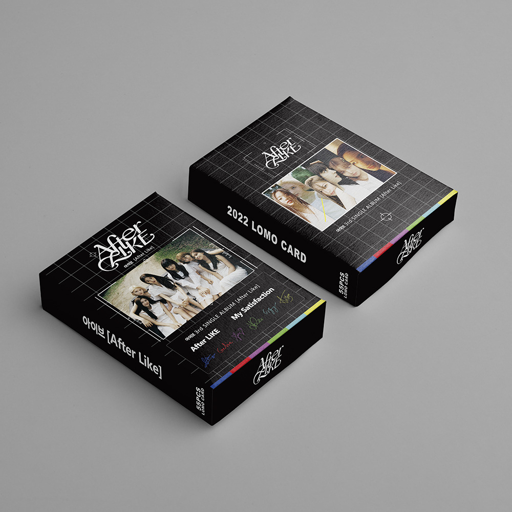 Set 55 thẻ ảnh LOMO sưu tầm hình thành viên nhóm nhạc Kpop IVE sắc nét