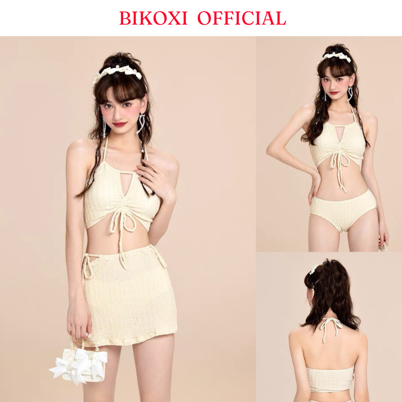 Bộ Bikini 3 Mảnh Bikoxi Phong Cách Nhẹ Nhàng Quyến Rũ