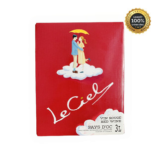 Rượu vang bịch Pháp Le Ciel 3L Nhập Khẩu - Rượu vang bịch 3L, rượu vang đỏ