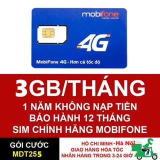 [ SIM HỌC SINH VIÊN ] SIM 4G MOBIFONE TỐC ĐỘ CAO TẶNG 36GB SỬ DỤNG TRỌN GÓI 1 NĂM