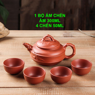 Bộ ấm tử sa kèm 4 chén