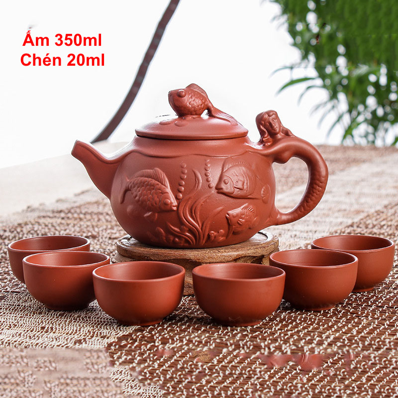 ẤM TỬ SA NGHI HƯNG KÈM 6 CHÉN