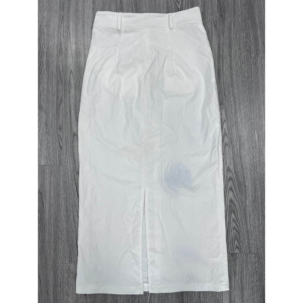 Chân váy kaki trắng