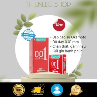 Okamoto 0.01 pu siêu mỏng truyền nhiệt nhanh hộp 4 cái và hộp 2 cái