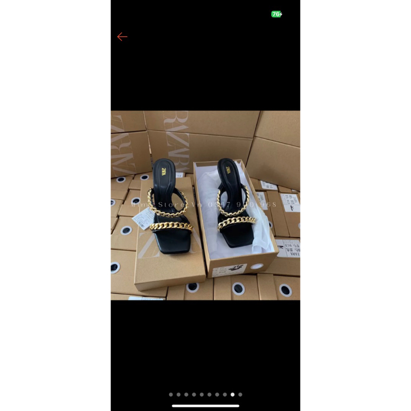 Pass cao gót zara size 36 full box