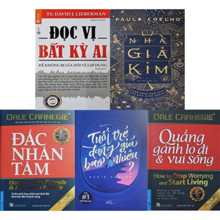 Sách - Đắc nhân tâm, Quẳng gánh lo,Đọc vị bất kỳ ai, Nhà giả kim, Tuổi trẻ đáng giá bao nhiêu(Lẻ,bộ^ tuỳ chọn))