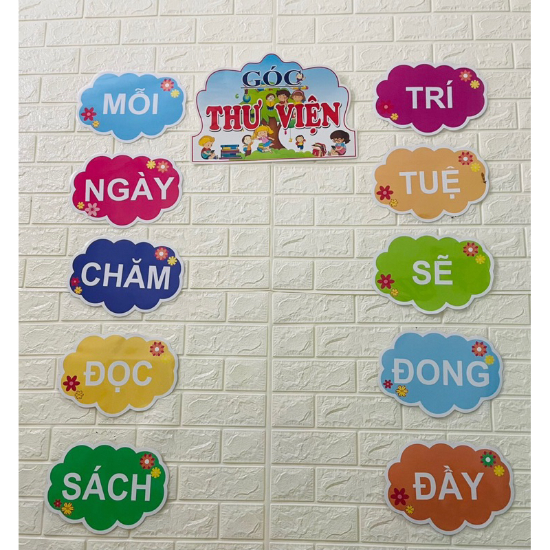 Khẩu hiệu trang trí thư viện lớp em