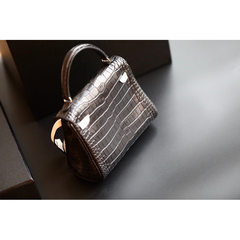 💰260.000.000 Hermes Kelly Doll Quelle Idole Black Alligator Thủ Công khâu tay hạng nhất Nhập Khẩu Da 🐊 Mĩ Nguyên Chiếc