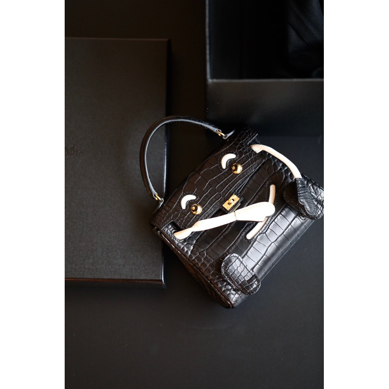 💰260.000.000 Hermes Kelly Doll Quelle Idole Black Alligator Thủ Công khâu tay hạng nhất Nhập Khẩu Da 🐊 Mĩ Nguyên Chiếc