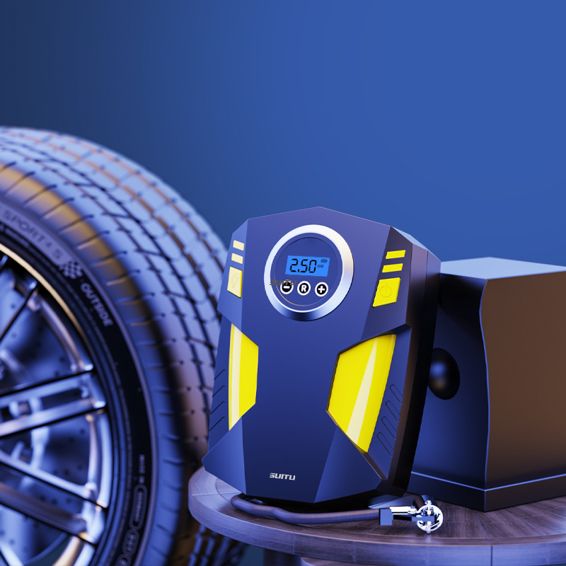 Bơm lốp xe hơi xe máy tự động ngắt hàng chính hãng SUITI ST-5002 Bảo hành 12 tháng
