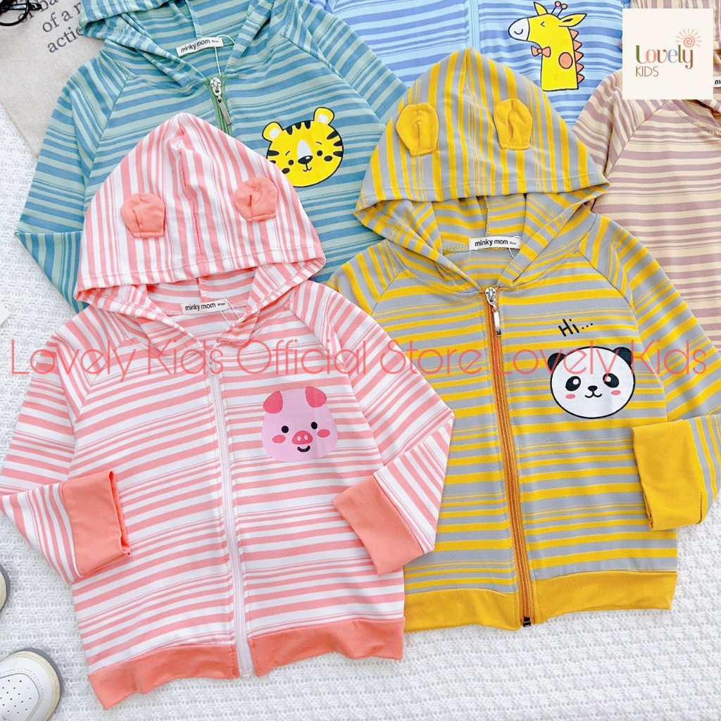 Áo Khoác Chống Nắng Cho Trẻ Em Bé Trai Bé Gái 8-22kg MINKY MOM  Áo Khoác Cho Em Bé Trai Gái ÁO KHOÁC MỚI