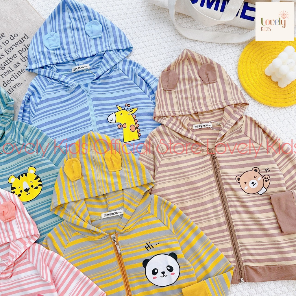 Áo Khoác Chống Nắng Cho Trẻ Em Bé Trai Bé Gái 8-22kg MINKY MOM  Áo Khoác Cho Em Bé Trai Gái ÁO KHOÁC MỚI