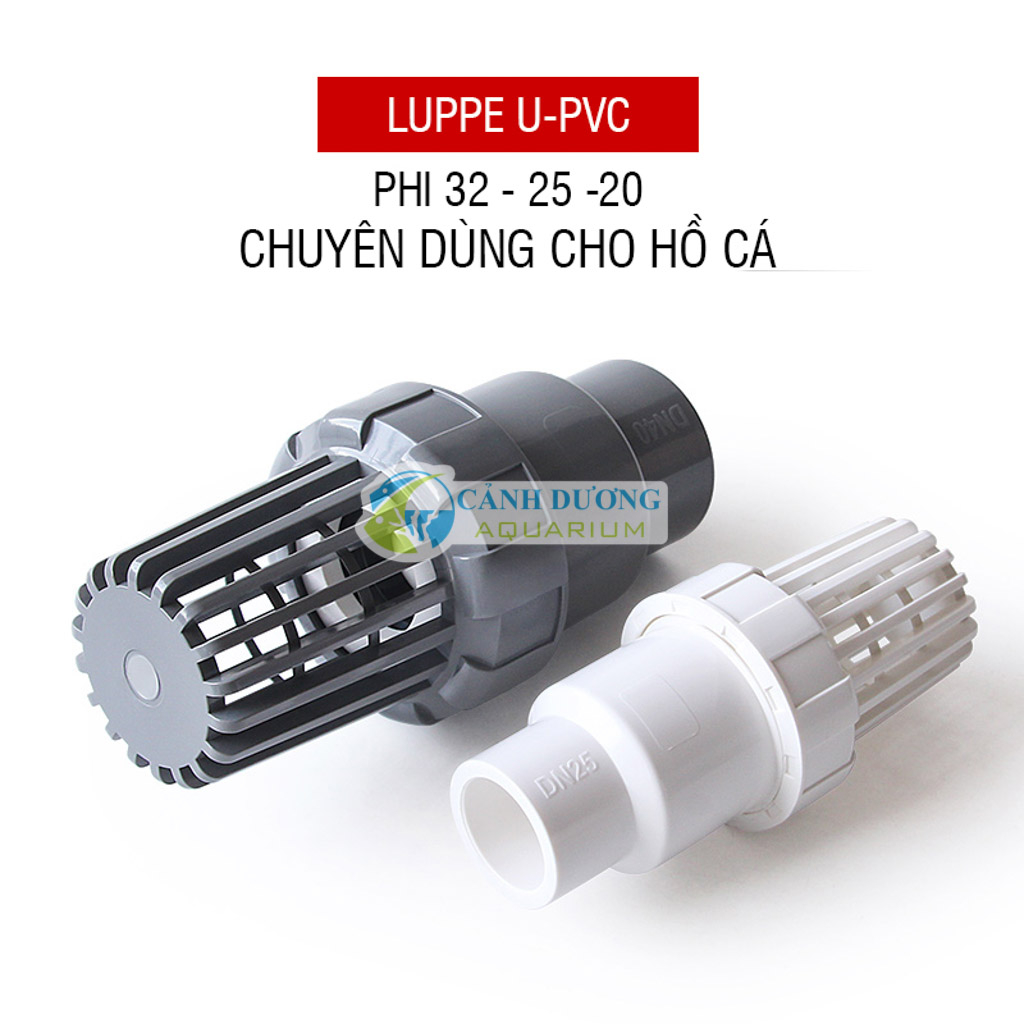 Luppe U-PVC Van 1 chiều chuyên hút đáy hồ cá cho lọc trên dấu bơm