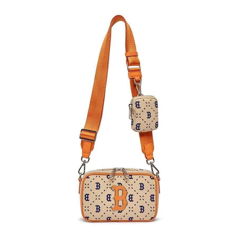 Túi Đeo Chéo MLB Dia Monogram Jacquard Mini Boston Red Sox - Kem - CODE : 3ACRS013N-43SAL