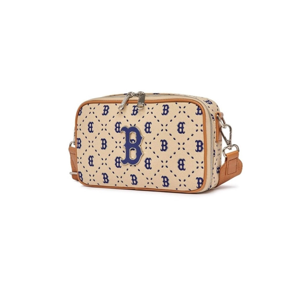 Túi Đeo Chéo MLB Diamond Monogram Jacquard Crossbody Bag - Kem - CODE :3ACRM013N-43SAL