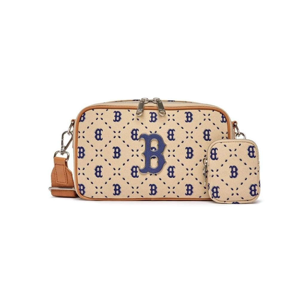 Túi Đeo Chéo MLB Dia Monogram Jacquard Mini Boston Red Sox - Kem - CODE : 3ACRS013N-43SAL